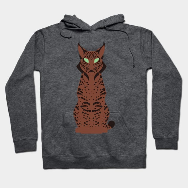 Minimalist Iberian Lynx Hoodie by ZTheCrazed